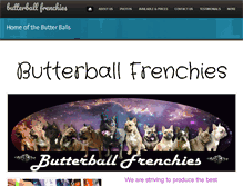 Tablet Screenshot of butterballfrenchies.com